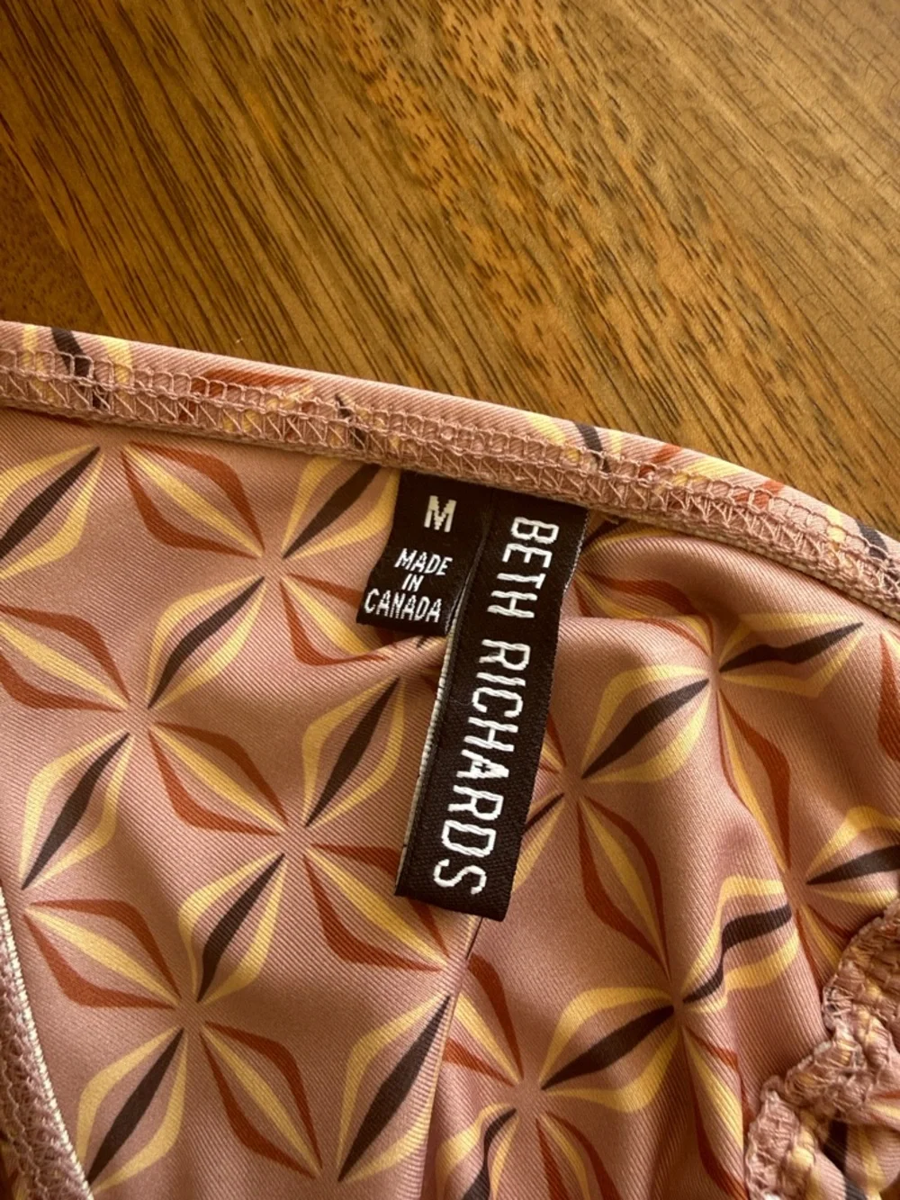 Free People x Beth Richard’s Boheme Mauve Geometric Print Triangle Bikini - Picture 3 of 6
